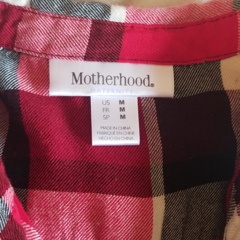 Maternity flannel top - Picture 2 of 3